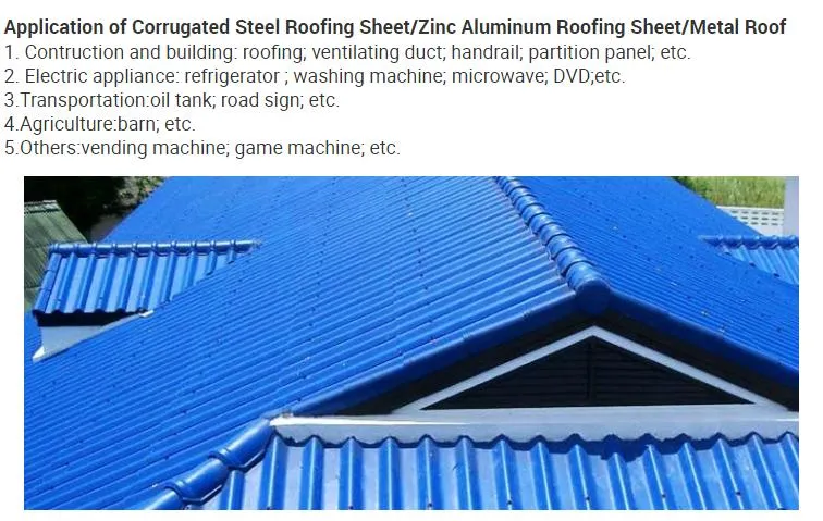 Tata 0.5mm Corrugated Galvanized Zinc Coloured Roofing Sheets Aluminum Steel Roof
