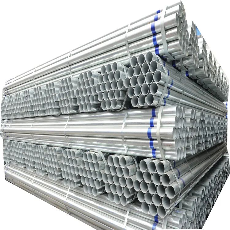 Tianjin Factory Threading Galvanized Steel Pipes and Tubes with Couplers for Sale