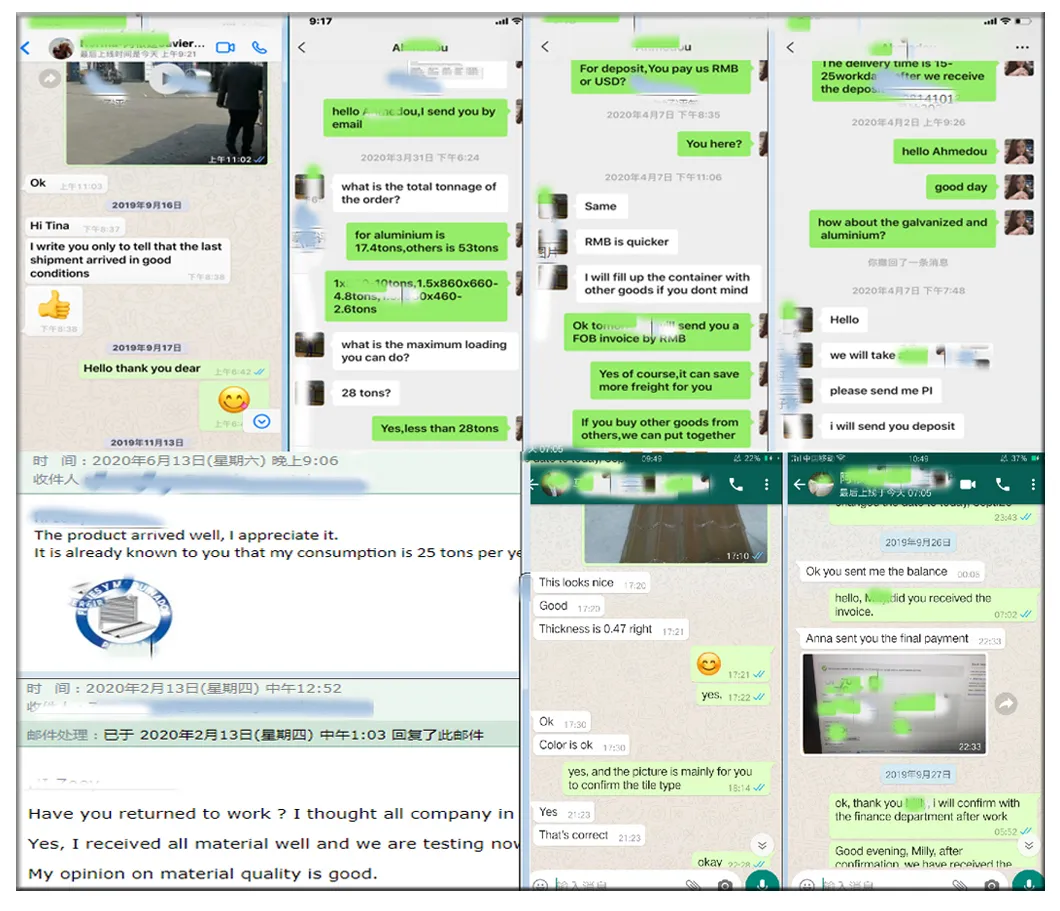 Tiles 1050 1060 1070 1100 Color Corrugated Aluminium Sheet