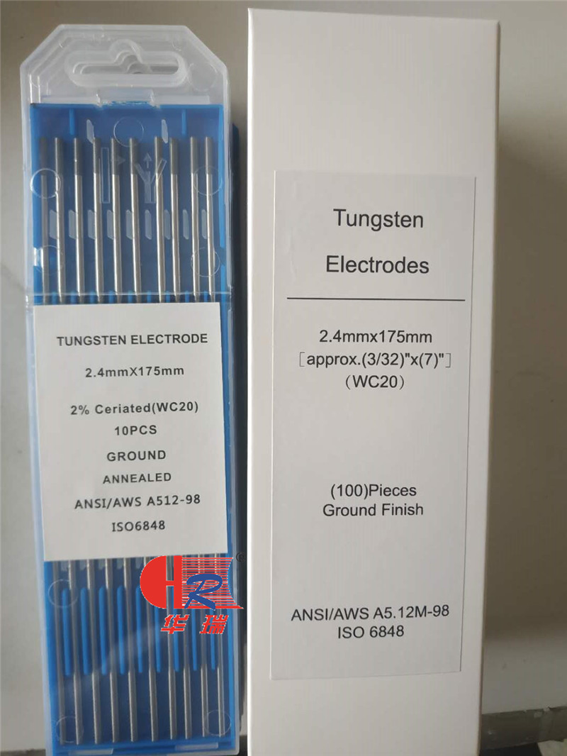 Wc20 Gray Color Welding Rod Tungsten Electrode